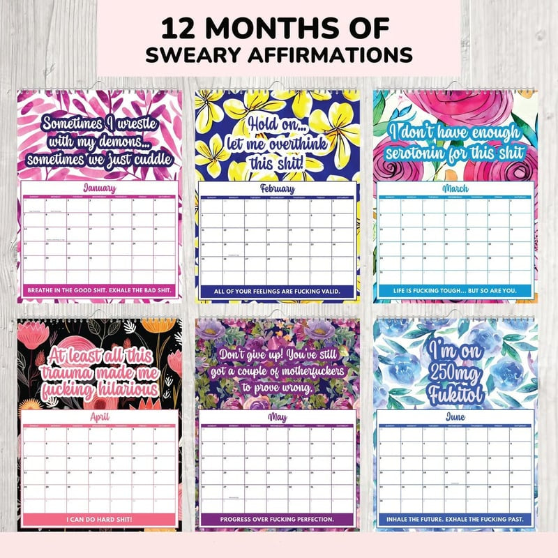 2027 Sweary Mental Health Calendar