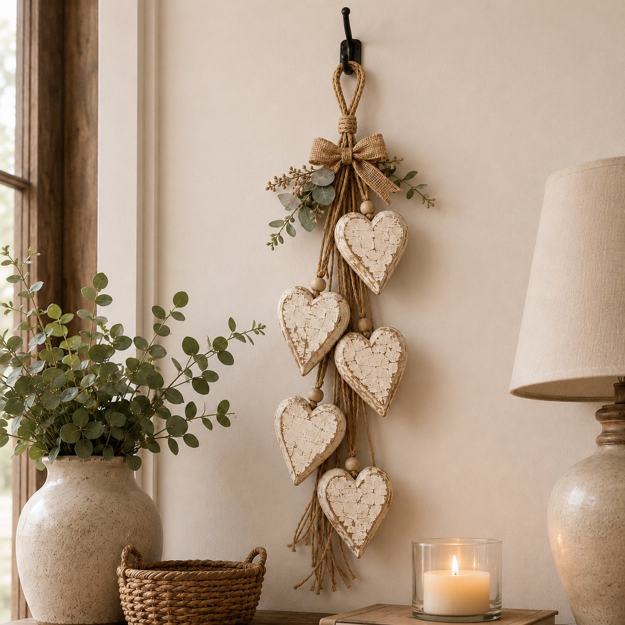 🤎 "Hanging Heart" Wall Decoration