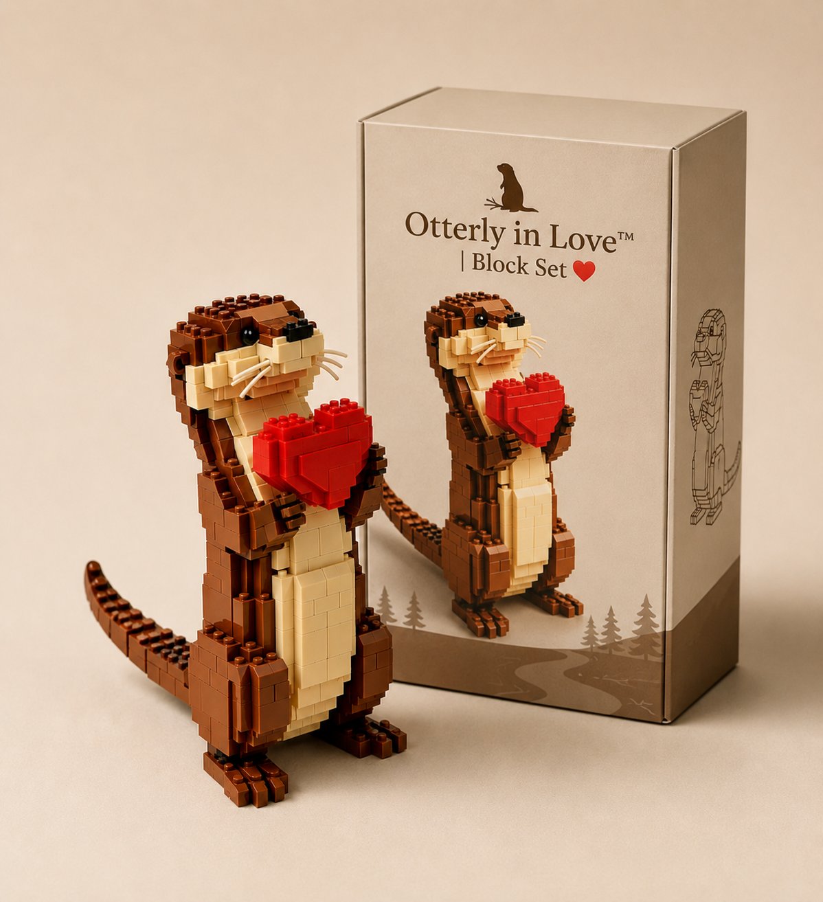 🦦 Otterly in Love | Building Block Set ❤