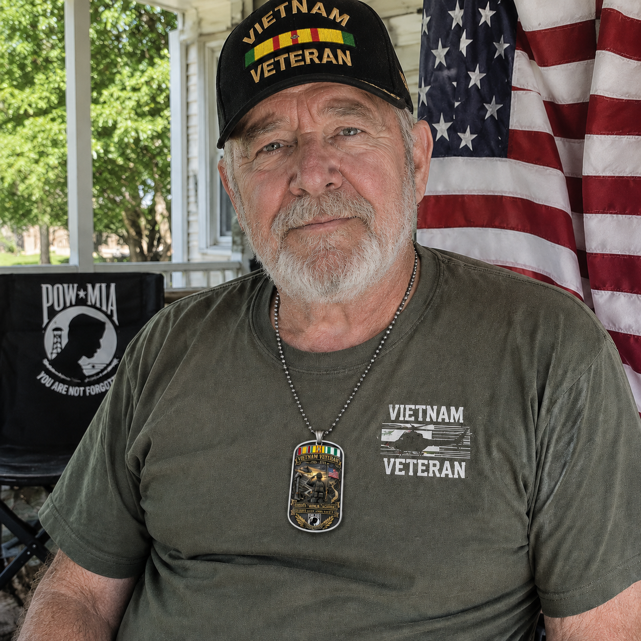 🇺🇸 Last Day Promo: 49% OFF 🎖️Vietnam Veteran All Gave Some Some Gave All Tribute Dog Tag Necklace