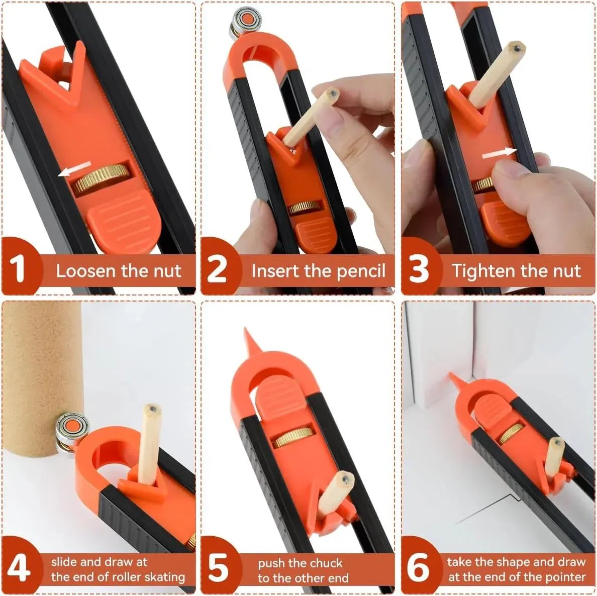 📐✏ Copy any shape instantly: contour gauge duplicator tool