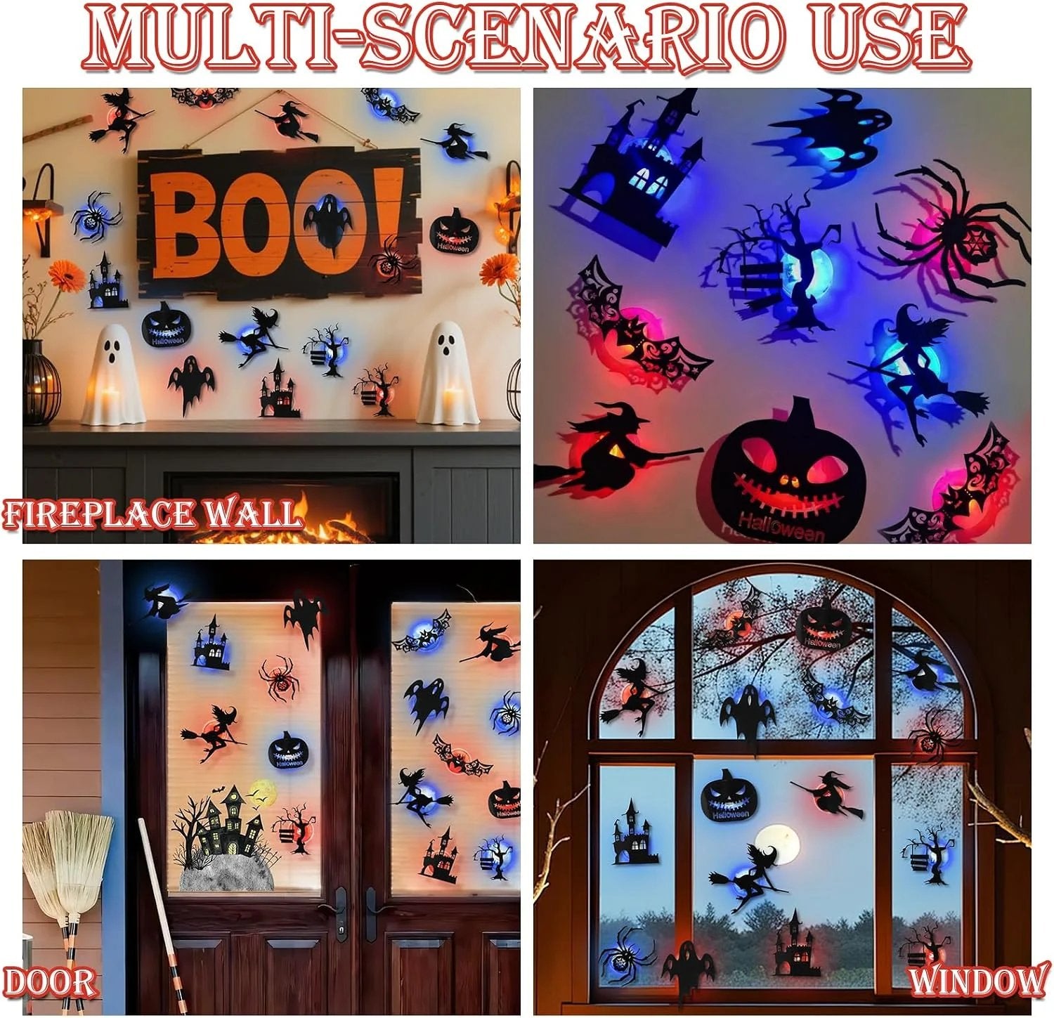 🥳 2026 SPECIAL 🥳💞 Over 50,000 sold! LED Halloween wall stickers—battery-operated, self-adhesive light-up decorations.