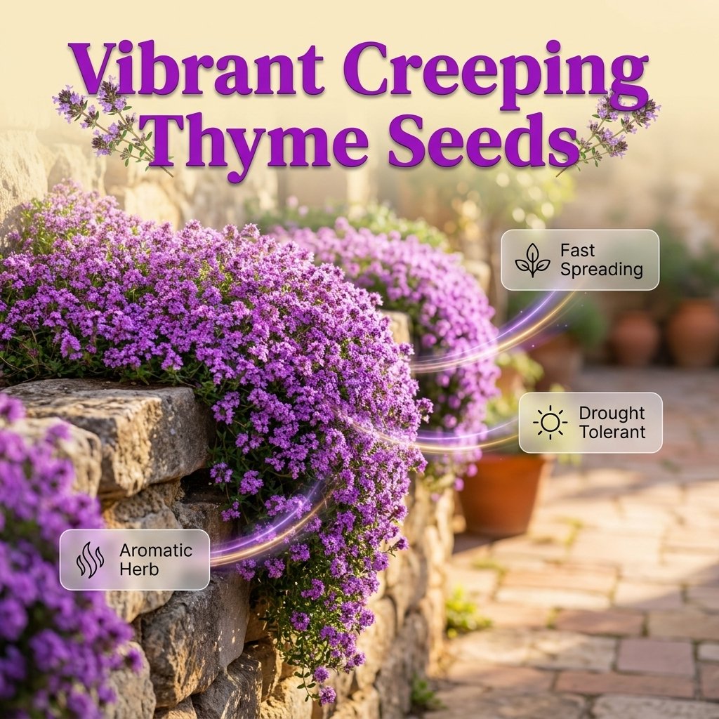 🌸 Creeping Thyme – colorful ground cover seeds
