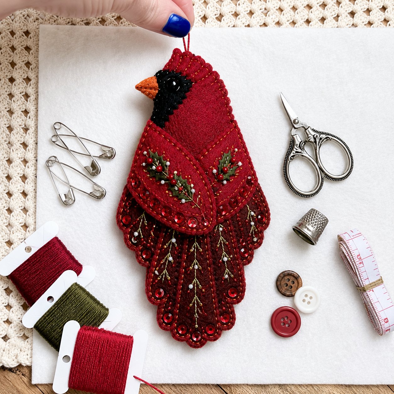 🐦 DIY Felt Bird Sewing Craft Kit 🧵