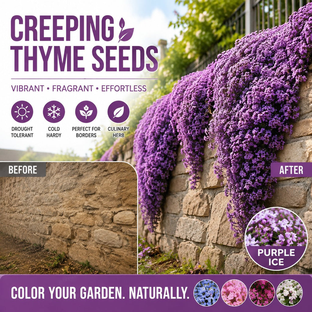 🌸 Creeping Thyme – colorful ground cover seeds