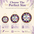 🔥 LAST DAY 49% OFF – 🌈 Stained Glass-Style Happy Place Hanging Suncatcher | Sunlight-Catching Quote Decor for Windows, Porches, Patios & Gifts ✨