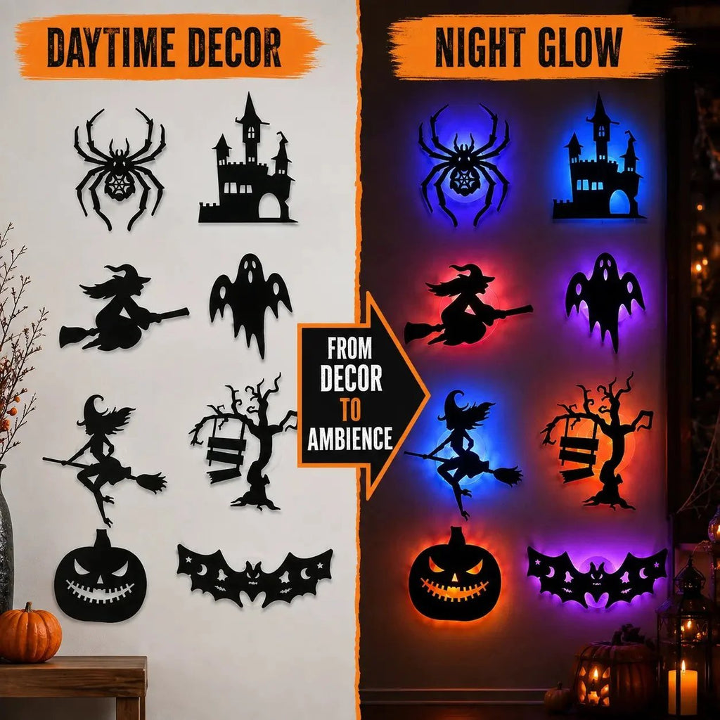 🥳 2026 SPECIAL 🥳💞 Over 50,000 sold! LED Halloween wall stickers—battery-operated, self-adhesive light-up decorations.