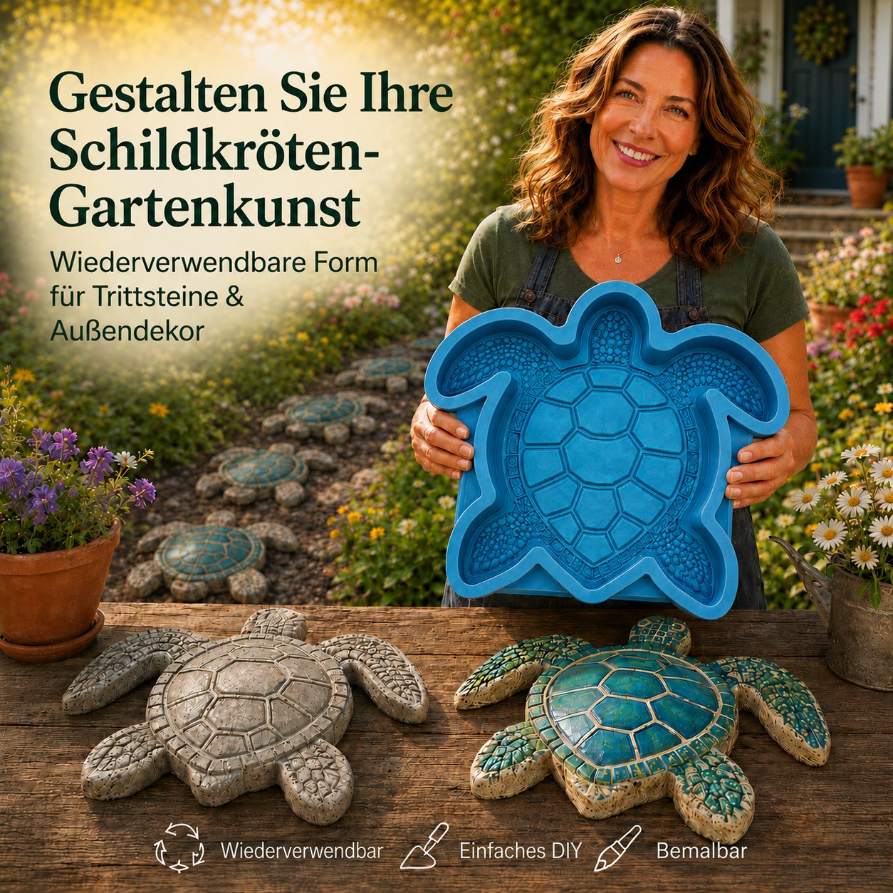 💥 LAST DAY: 49% off – 🌊 Reusable mold for nautical-themed garden decorations