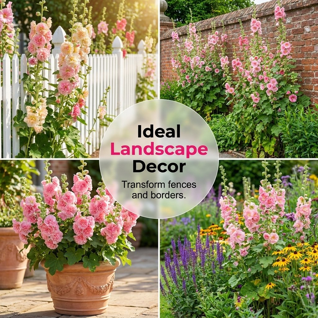 🌺Mixed Double-Flowered Hollyhock Seeds (Perennial)✨🌱Perennial Garden Flower